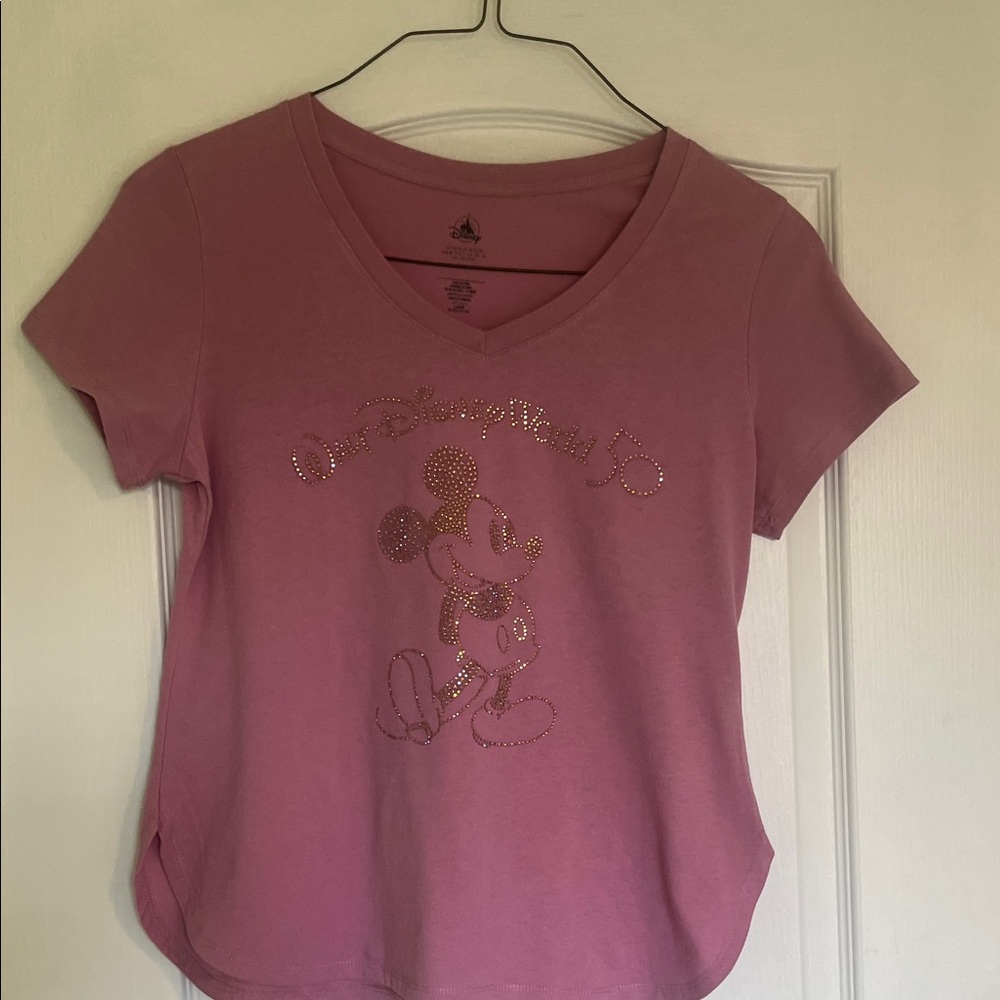 Disney Pink t-shirt with sequins.